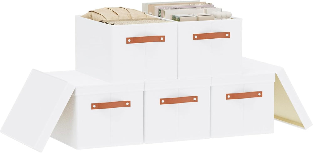 Fabric Storage Bins, Clothes Boxes (5 Pack)