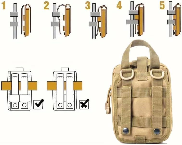 Universal IFAK Trauma First Aid Kit Molle Pouches Emergency Survival Kit Suit...