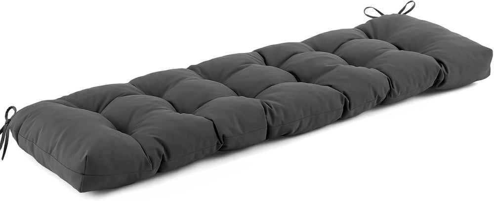 IASEAHK Outdoor & Indoor Bench Cushion, 48x18x5 Inch, Dark Grey