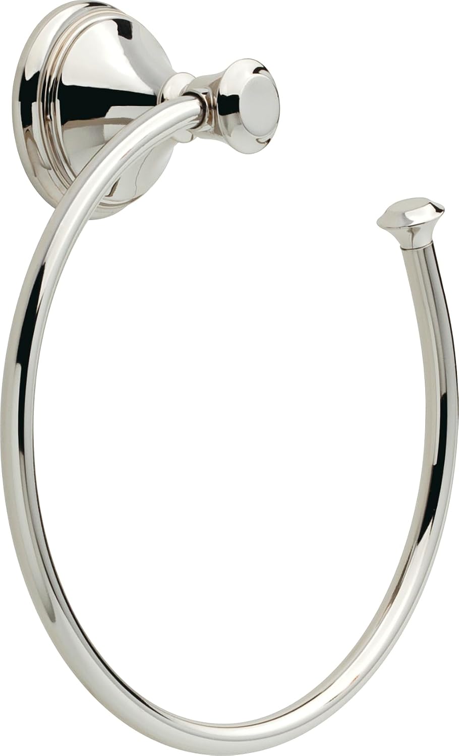 Delta Hand Towel Holder | Square Polished Nickel Ring for Hanging Towels in K...