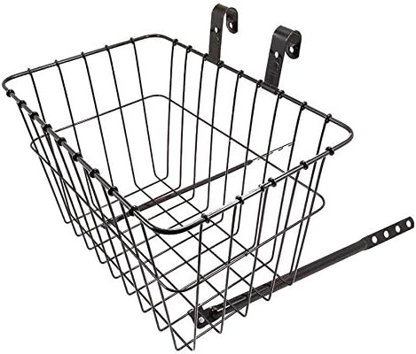 Wald 135 Front Grocery Bicycle Basket (14.5 x 9.5 x 9, Black)