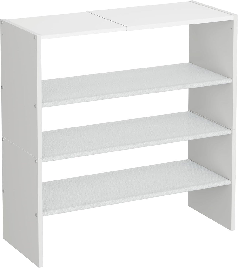 X-cosrack 5 Tier Shoe Rack, Stackable Shoe Organizer for Closet, Large Vertic...