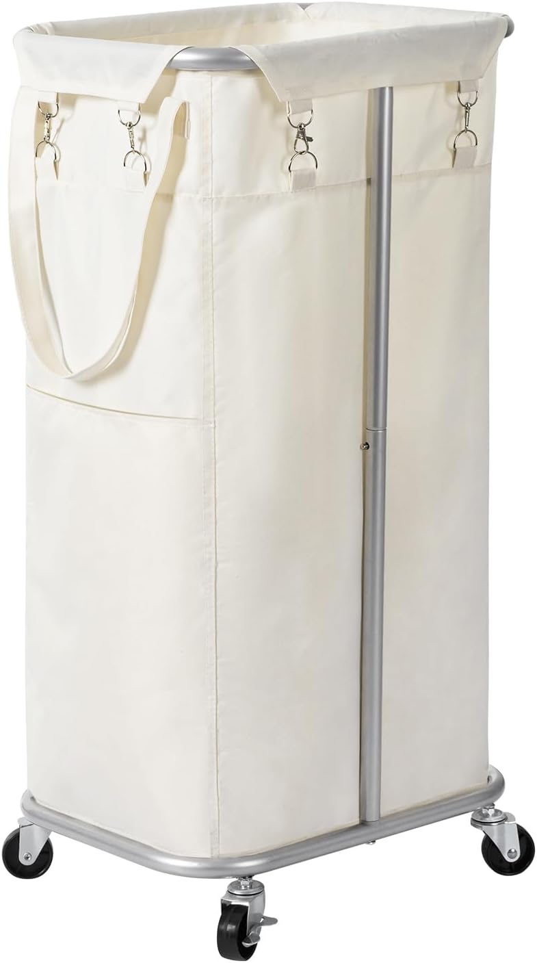 WOWLIVE 100L Rolling Laundry Basket with Wheels, Tall Laundry Hamper
