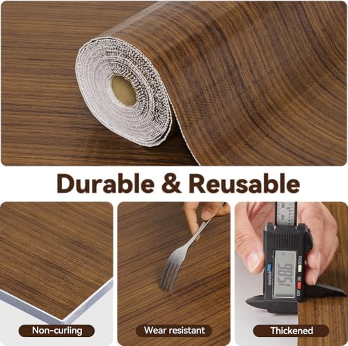 Drawer Shelf Liner for Kitchen Cabinets, Non Adhesive Slip Resistant Shelf Pa...
