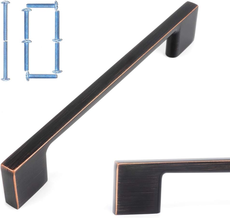KOOFIZO 10 Pack 5 in Oil Rubbed Bronze Cabinet Pulls, Drawer Handles P01