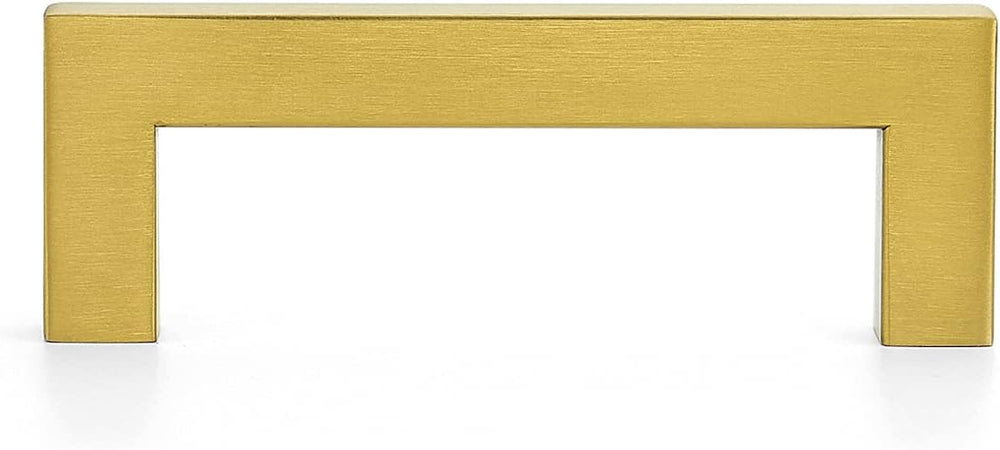 Ravinte Brushed Brass Square Cabinet Handles & Pulls,3-1/2 Inch,12 Pack