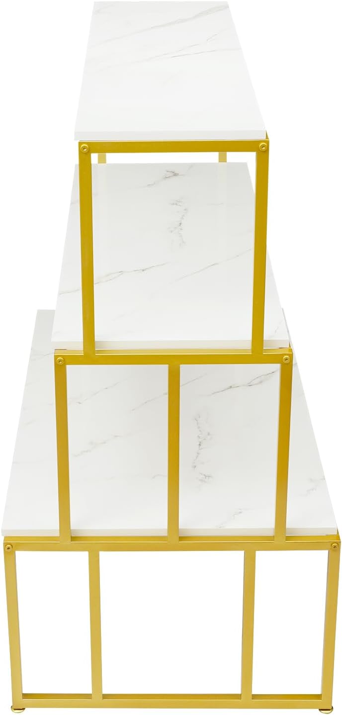 3 Tier Retail Display Table, Metal Shoe Handbag Boutique Stand