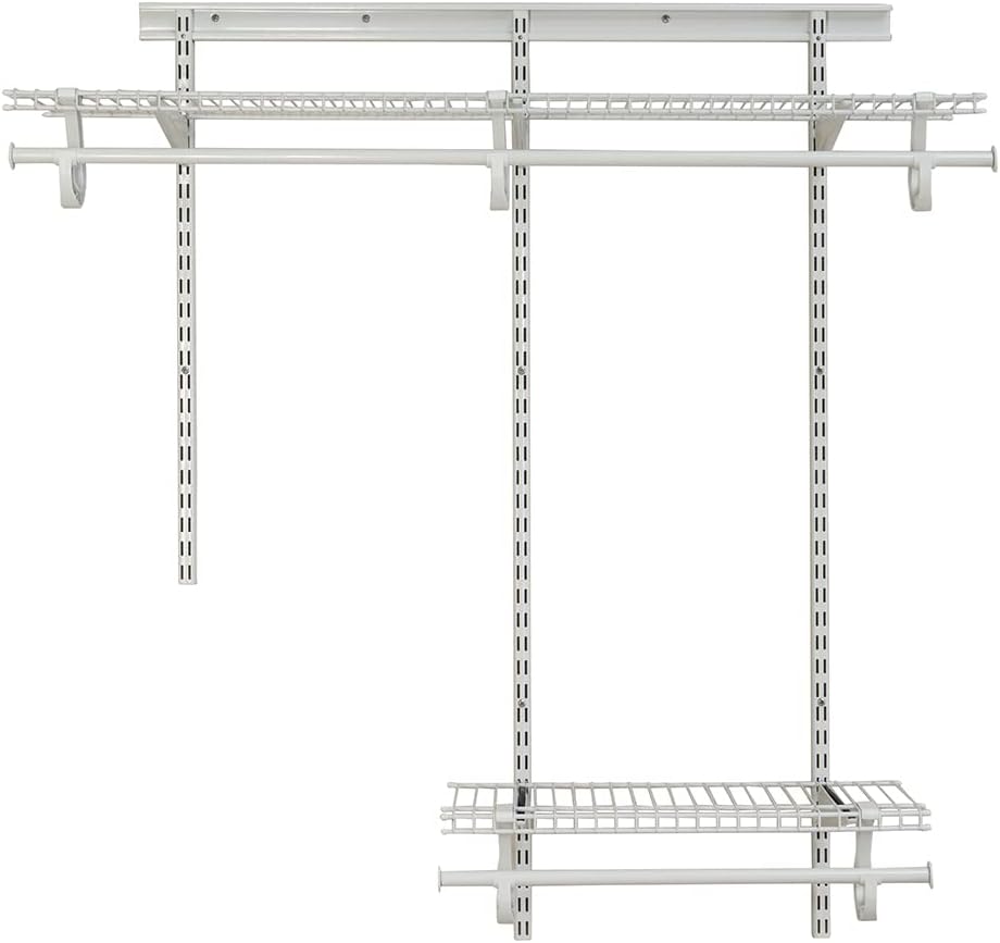 ClosetMaid ShelfTrack Wire Closet Organizer System, Adjustable from 2 to 4 Ft...