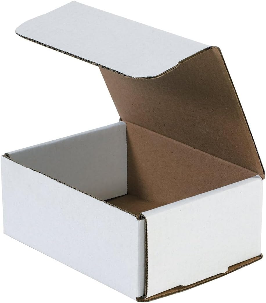BOX USA White Corrugated Cardboard Mailing Boxes, 11 1/2" x 3 1/2" ...