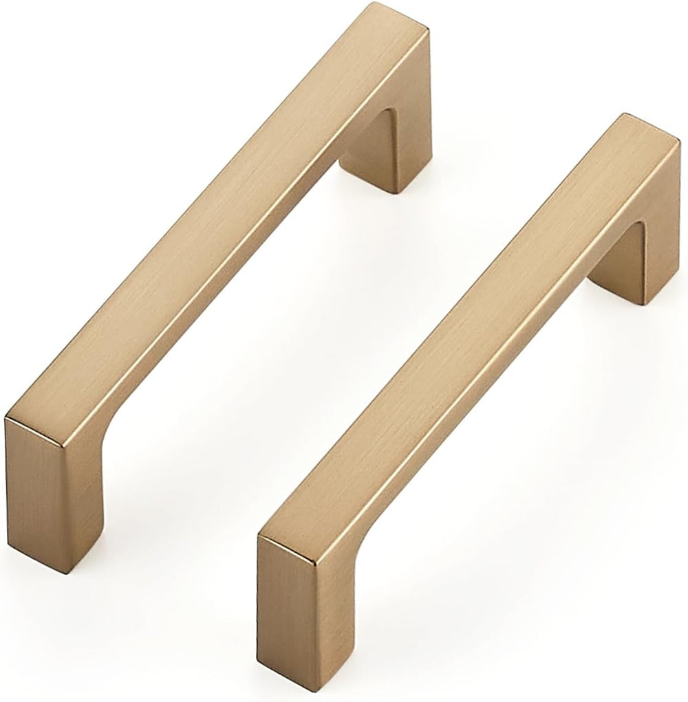 Ravinte Champagne Bronze Kitchen Square Cabinet Handles 3 Inch 10 Pack