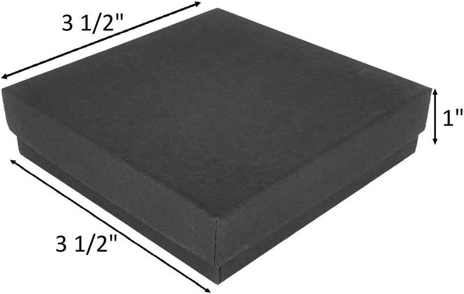 888 Display - Case of 100 Boxes of 3 1/2" x 3 1/2" x 7/8" Blac...