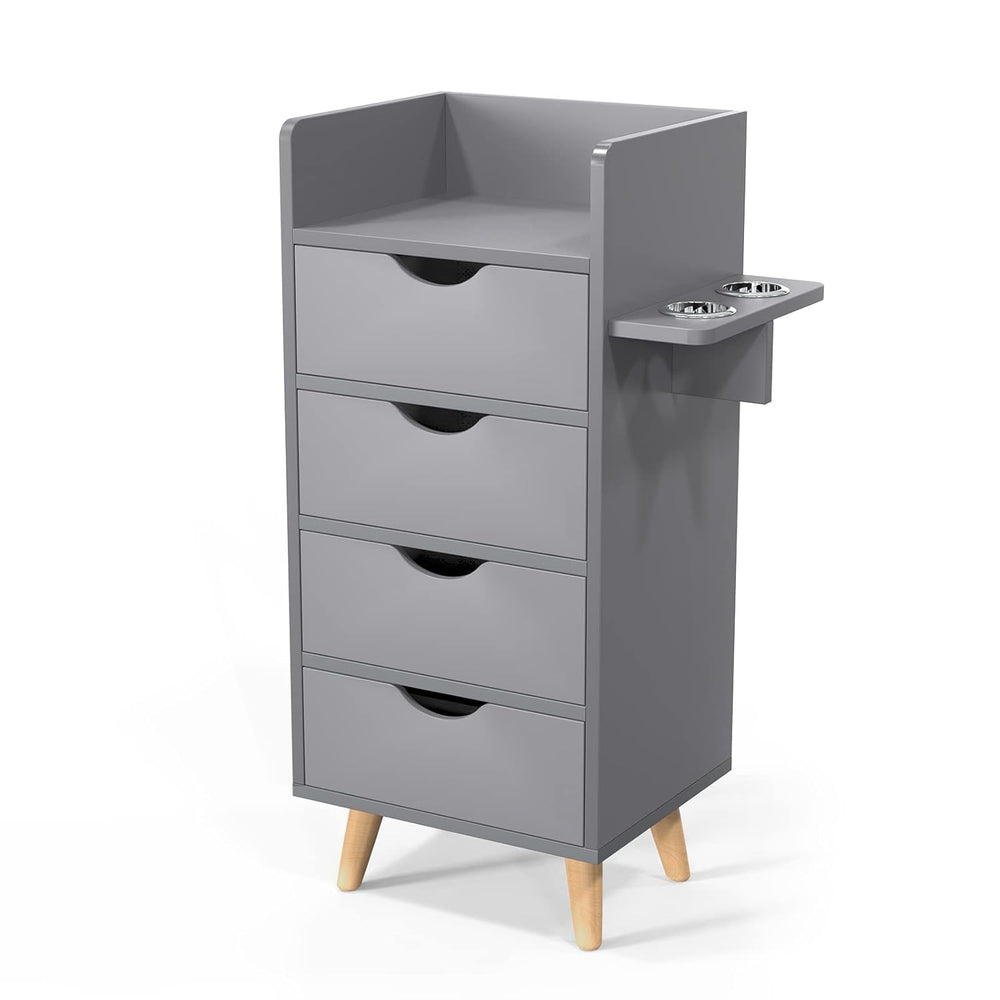 OmySalon Salon Station, 4 -Layer Beauty Barber Salon Styling Station Organize...