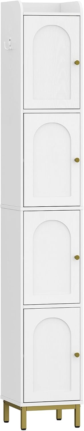 Hzuaneri 4-Tier Narrow Tall Storage Cabinet