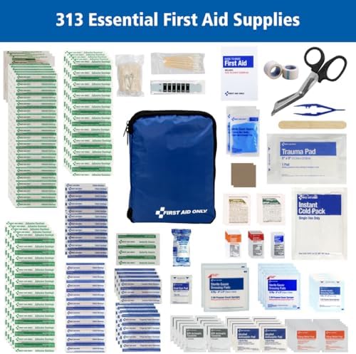 First Aid Only 313-Piece First Aid Kit for Home, Car & Travel