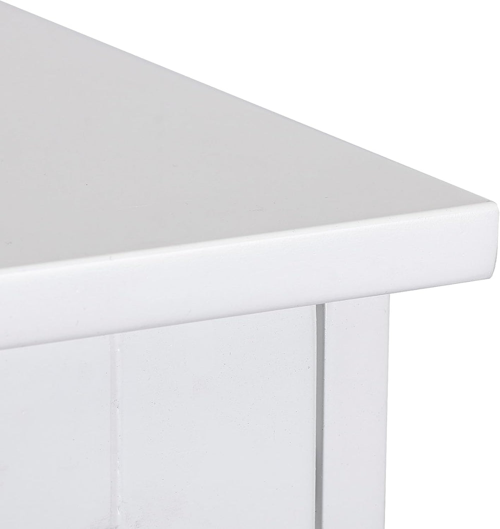 Bathroom Floor Storage Cabinet, Freestanding Wooden Side Organizer w/4 Drawer...