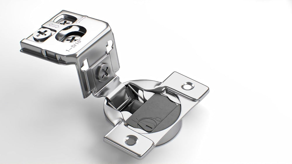 Berta 30-Pack, 1-5/16" 4D Overlay Soft Close Concealed Hinges for Face F...