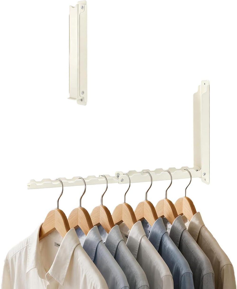 Folding Clothes Drying Rack Wall Mounted for Laundry 2 Pack