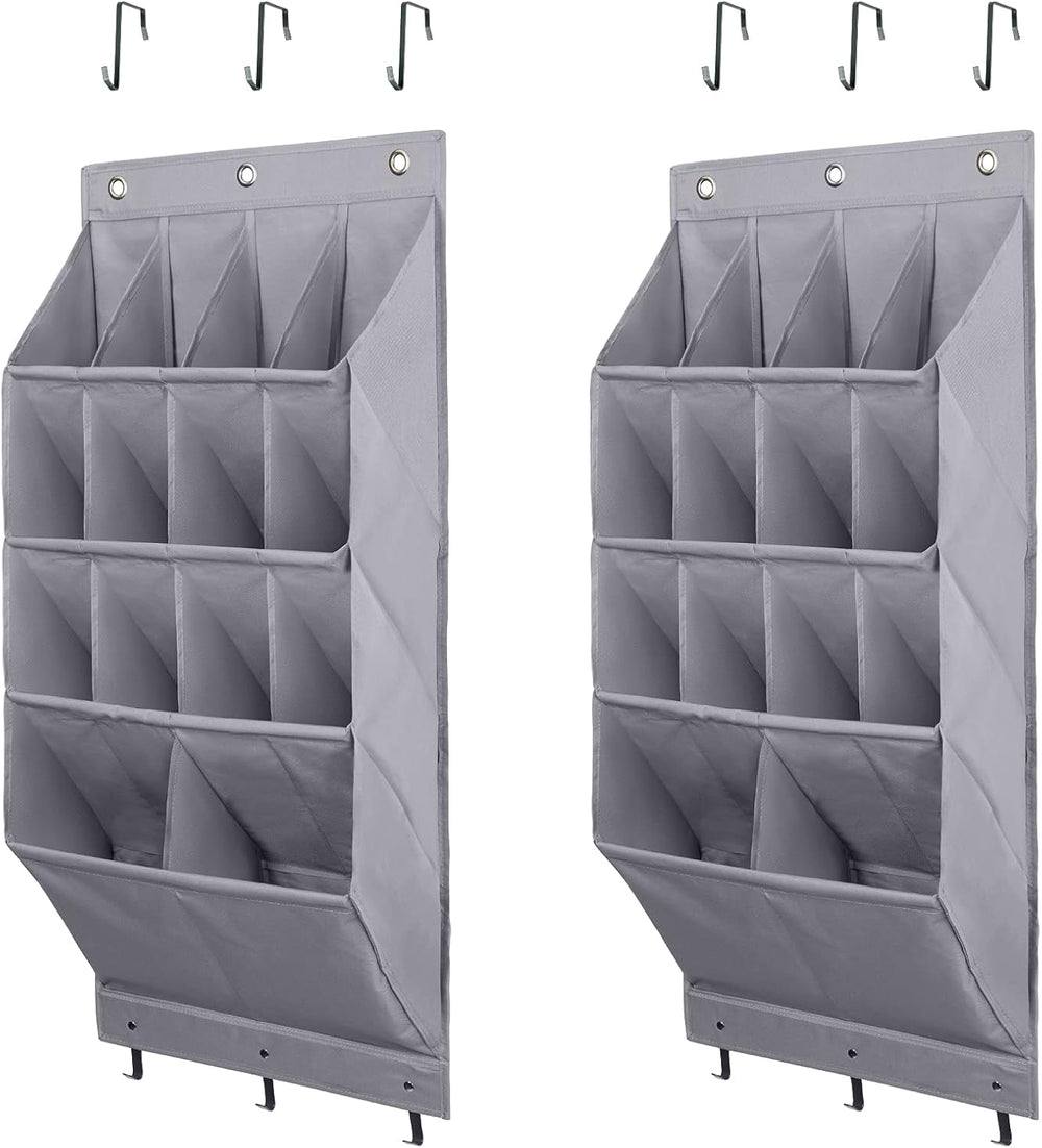 FENTEC Over the Door Shoe Organizer, 2 Pack Hanging Shoe Organizer, 3 Pack St...