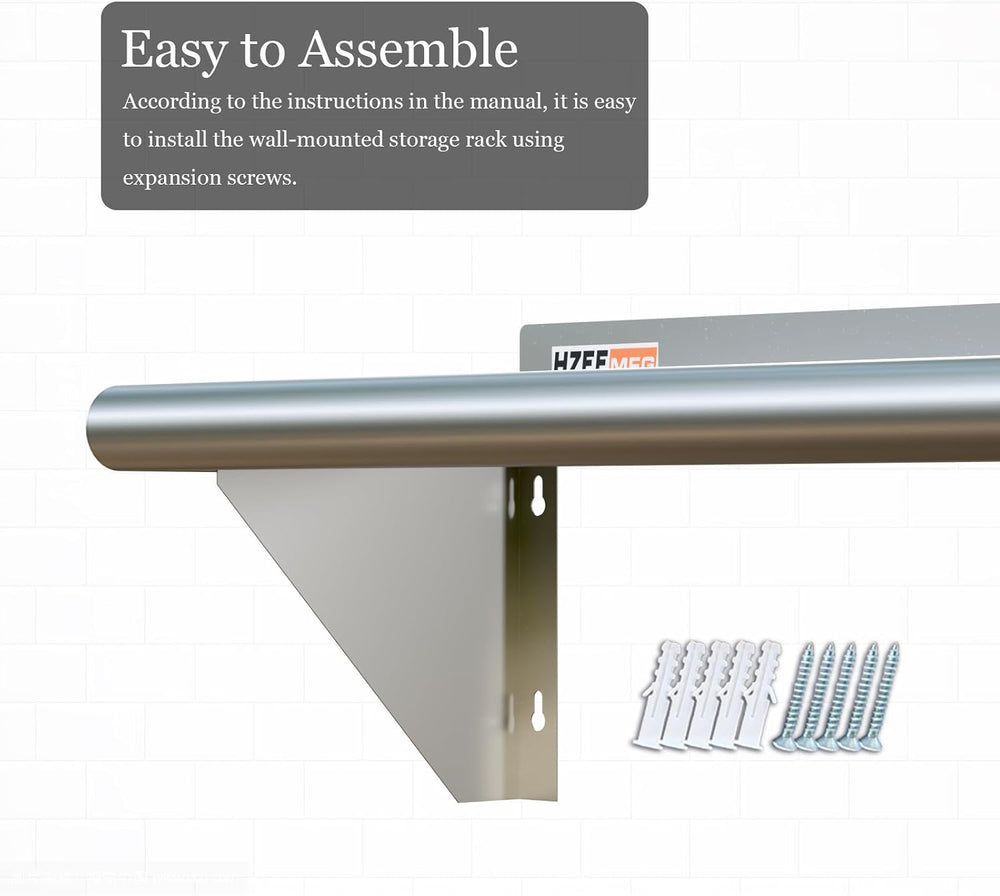 NSF Stainless Steel Wall Shelf 12x30 Inches for Commercial Kitchen