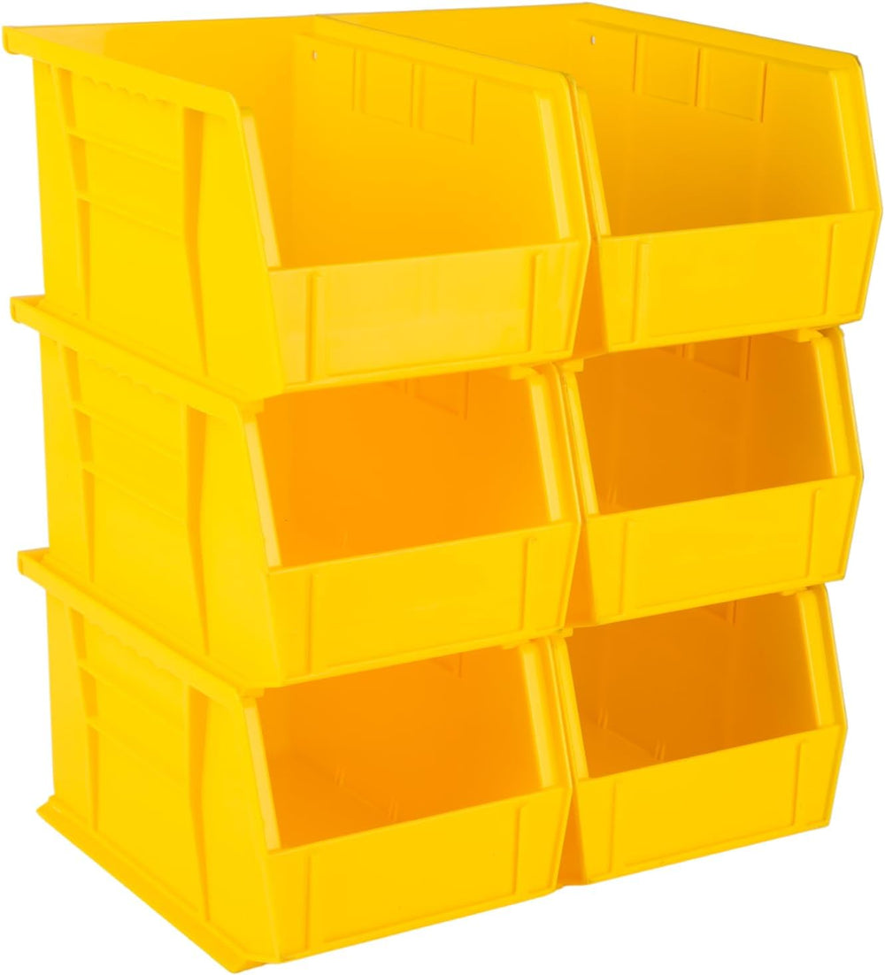 HE HUDSON EXCHANGE 9.5" x 6" x 5" (6 Pack) Plastic Stackable S...