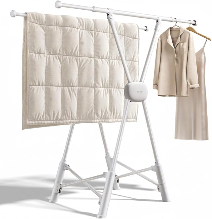 BIREN Clothes Drying Rack Heavy Duty Clothing Racks Extending Laundry Rack Two