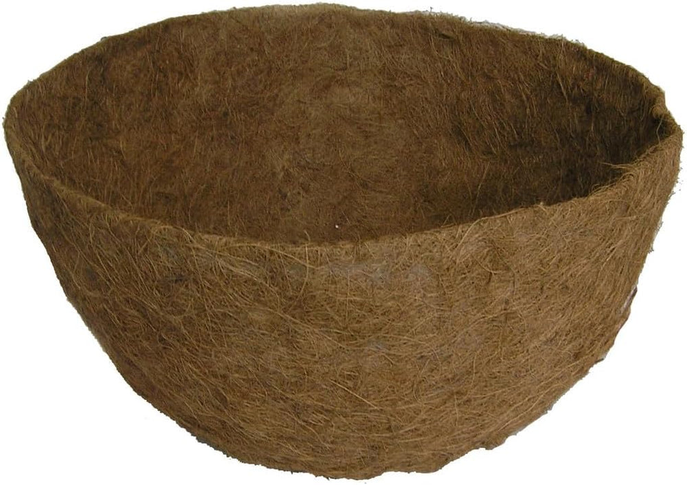 16in x 10in Round Molded Coco Liner for Hanging Basket Planter 2PK