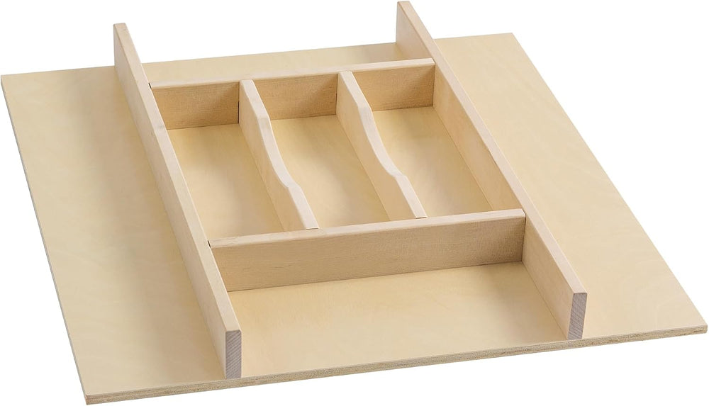 WelFurGeer Premium Wooden Silverware Organizer
