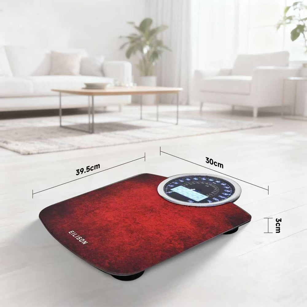 2-in-1 Digital & Analog Bathroom Scale, 400 lbs, Large Display