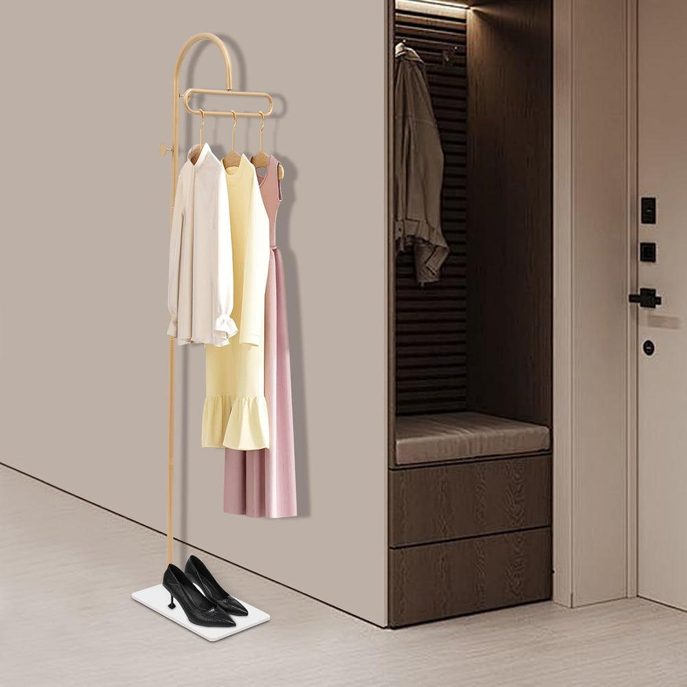 69"Retail Display Garment Rack, Metal Clothing Rack with Base and 3 Hook...