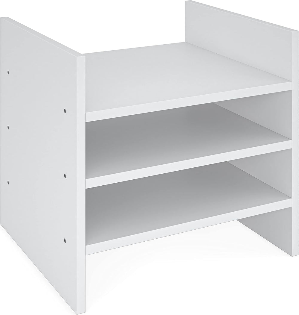 Ballucci 4-Tier Paper Sorter and File Organizer for Desk, Wood Mail Sorter, F...