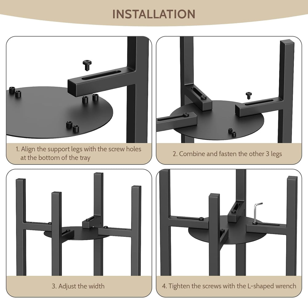 Keenray Metal Adjustable Stand for Towel Warmers, Heavy Duty Stand with Trays...