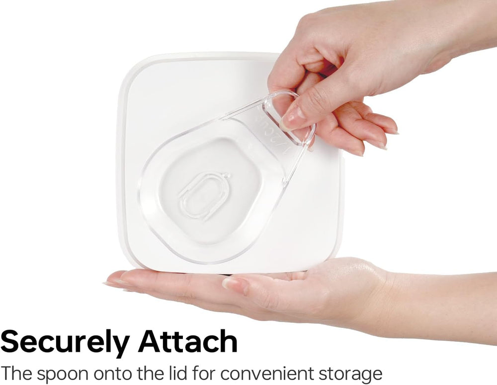Felli Flip Tite Acrylic Food Storage Container with Lid 6” XL Air Tight Ring ...