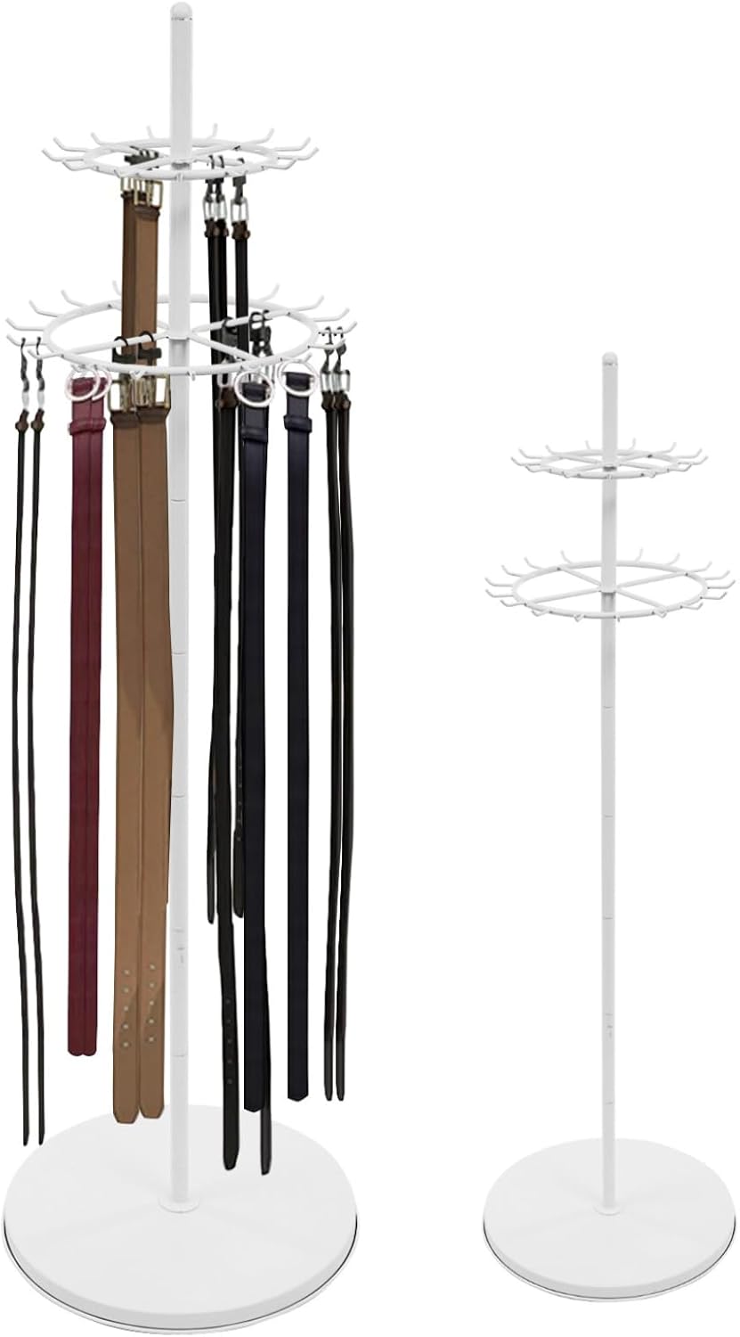Floor Standing Belt Display Rack , 66in Height Display Stands for Belts