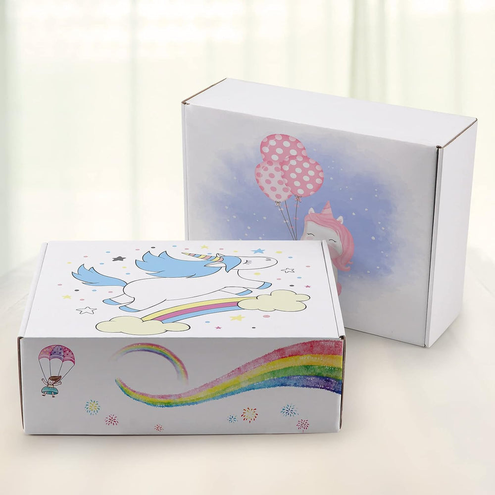 HORLIMER 12x9x4 inches Shipping Boxes Set of 20, White Corrugated Cardboard B...
