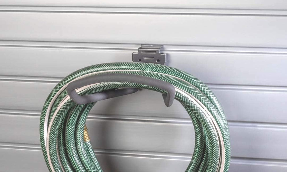 8" Loop Hook with Locking Bracket for Tool Storage on Slatwall Panels
