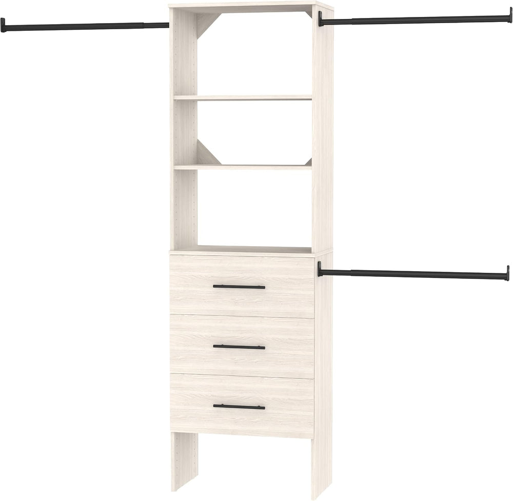 ClosetMaid SuiteSymphony 25-Inch Closet System Tower with (3) Drawers, and (2...