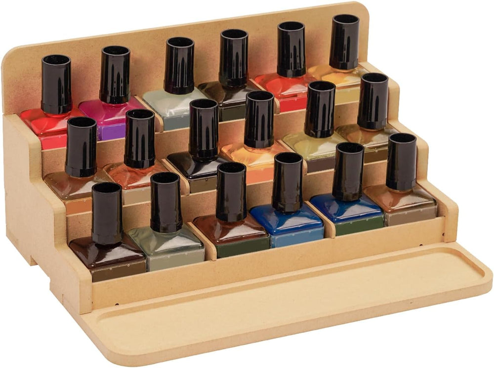 4 Tier Plastic Model Paint Rack - Ink Bottle & Miniature Model Tool Stora...