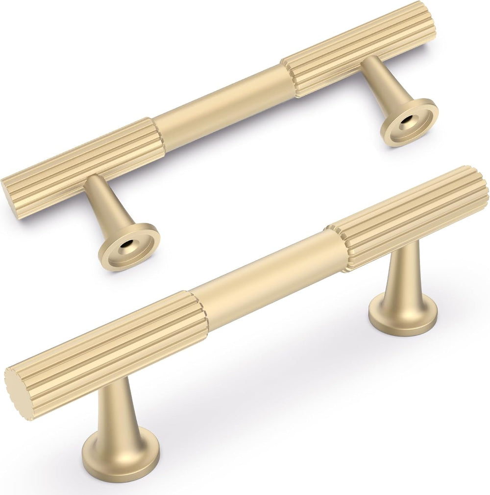 10 Pack 3 inch Brushed Gold Kitchen Cabinet Handles
