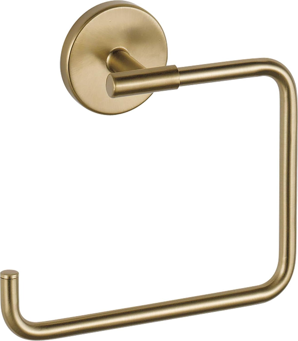 Delta Hand Towel Holder | Square Champagne Bronze Ring for Hanging Towels in ...