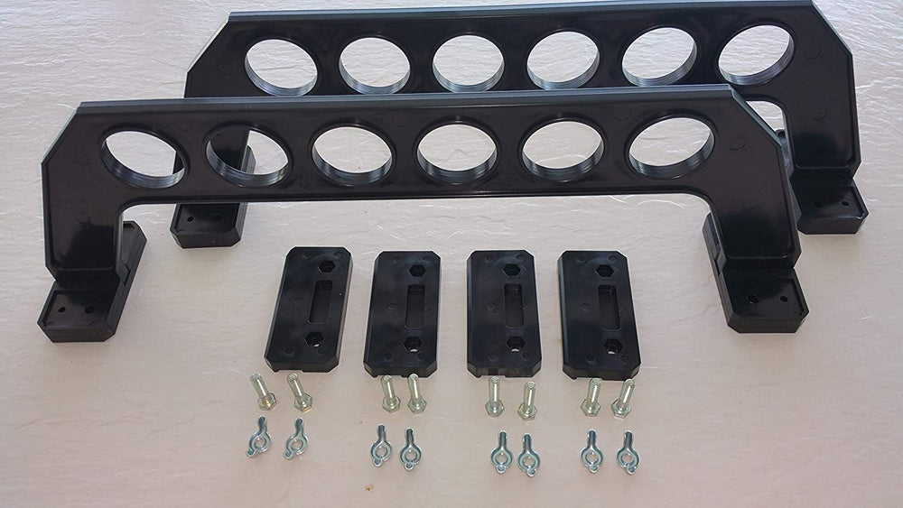 Cobra Storage Garage Door Storage Rack - 21" Black ABS Plastic Fishing R...