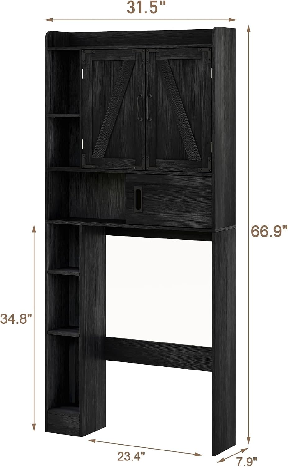 ChooChoo Over The Toilet Storage Cabinet with Sliding Door
