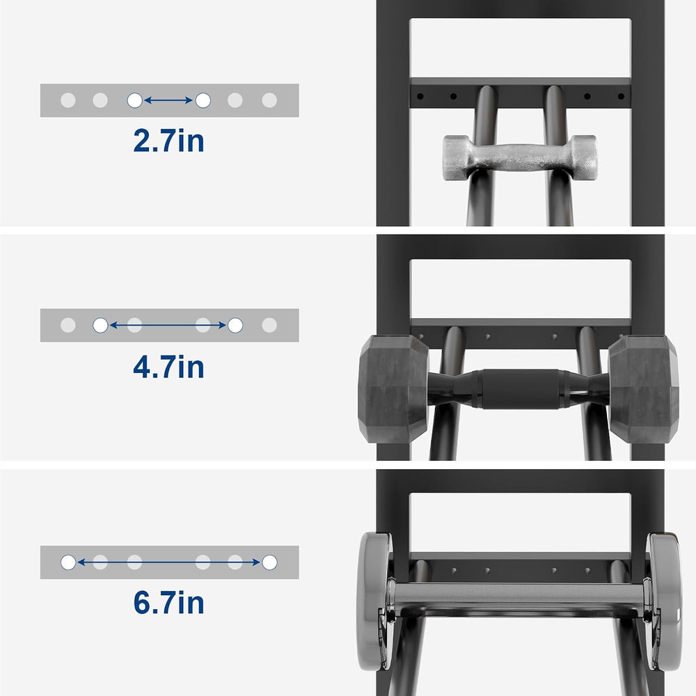 4-Tier Dumbbell Rack with Yoga Mat Holder, Home Gym Weight Rack