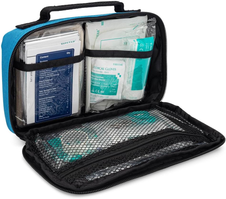 Auto First Aid Kit for Car, Truck, Vehicles, 100 Piece - OSHA Compliant