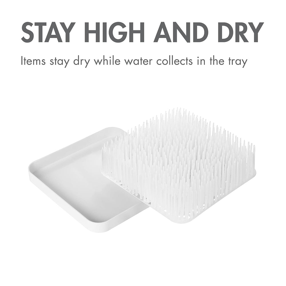 Boon Grass Countertop Drying Rack For Kitchen, Plastic - Winter White
