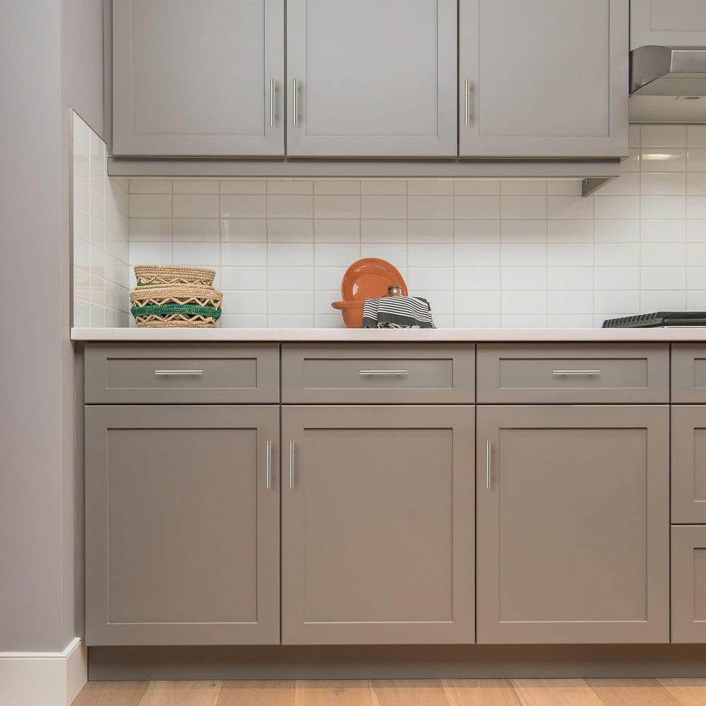 Ravinte Cabinet Handles, Brushed Nickel,5" Length,3" Hole Center,40...