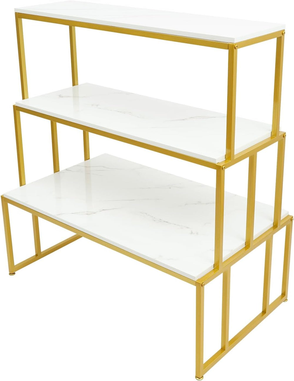3 Tier Retail Display Table, Metal Shoe Handbag Boutique Stand