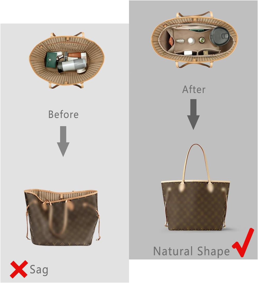 ZTUJO Purse Organizer Insert For Handbag & Tote Shaper,Tote Bag Organizer...