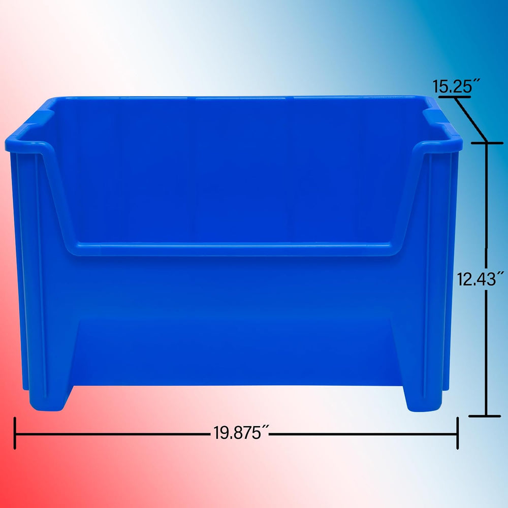 Akro-Mils 13017 Stack-N-Store Heavy Duty Stackable Open Front Plastic Storage...