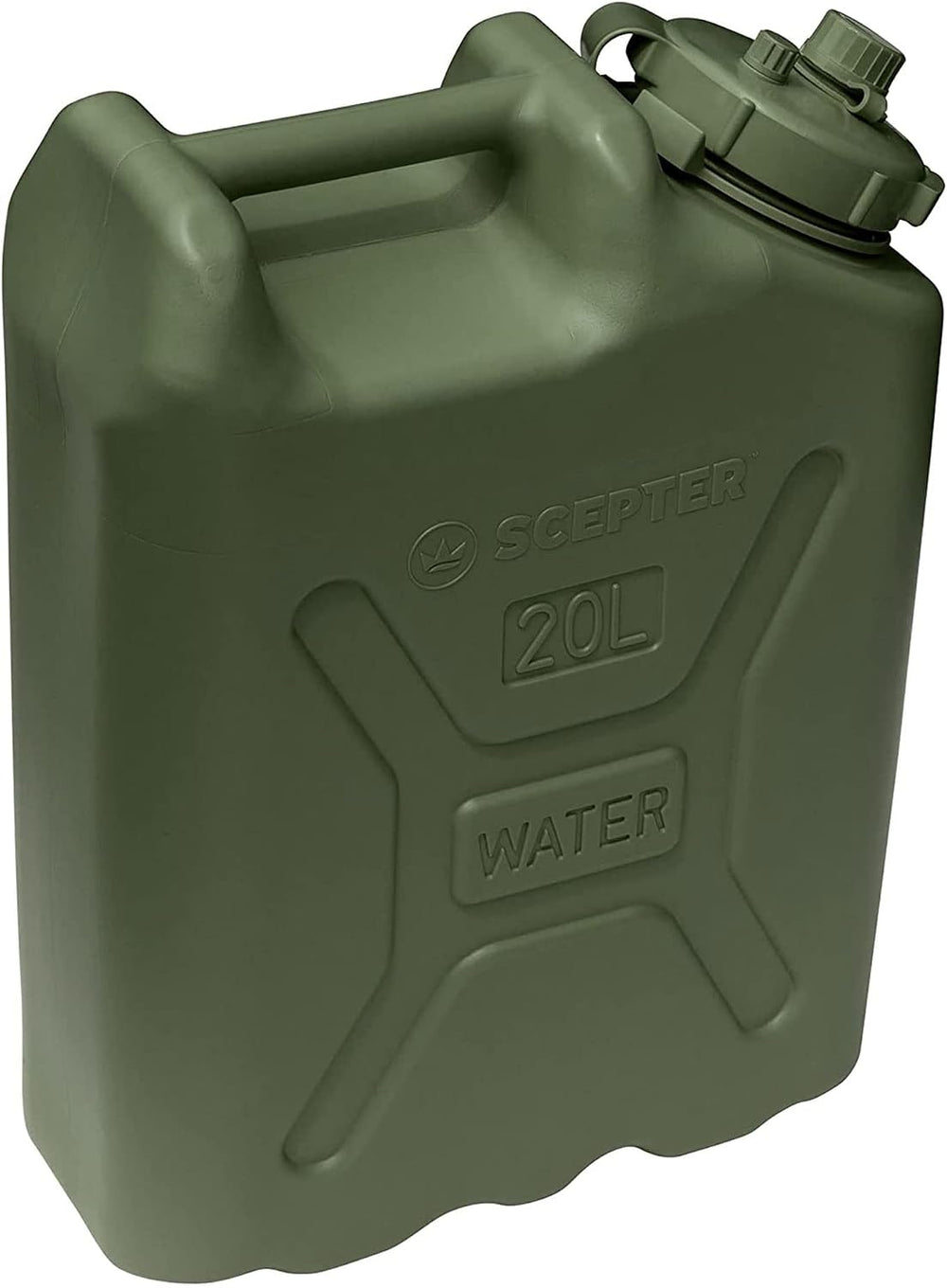 Scepter Military Style Water Container for Camping, Green, 5 Gal, 2-Pack
