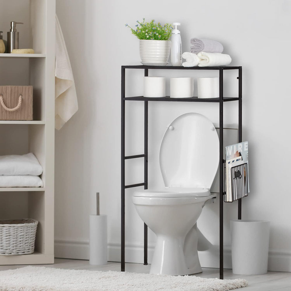 MyGift 2-Tier Over The Toilet Storage Rack, Over Toilet Bathroom Organizer, F...